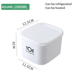Transparent Food Storage Container Plastic Kitchen Refrigerator Heated in Oven Multigrain Multi-Function Plastic Box Sealed Cans