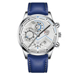 Stainless Steel Quartz Mesh Belt Casual Watches Men Leather Business Date Luminous Watch