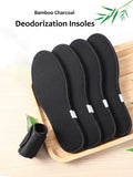 10PCS Deodorant Foot Insoles Bamboo Charcoal Insert Light Weight Mesh Breathable Shoe Pad Insert Suction Perspiration Insole