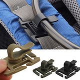 2Pcs Rotatable Drinking Tube Clip Molle Hydration Bladder Drinking Straw Tube Trap Hose Webbing Clip for Camelbak Water Pack Bag