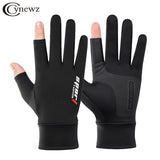 Summer Fishing Gloves for Men Ice Silk Non-Slip Sun Protection Cycling Gloves Thin Anti-UV Outdoor Sports Motorcycle Gloves