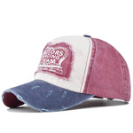 MOTORS Letter Baseball Hats Women Men Snapback Caps Retro Washed Cotton Dad Trucker Hat Adjustable Summer Sun Hats