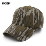 KOEP New Outdoor Jungle Fishing Baseball Hat Cap Man Camouflage Hunting Hat Casquette Bone Cotton Rucker Camo Snapback Dad Caps