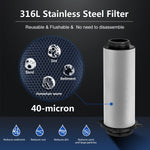 ALTHY Pre filter Whole House Spin Down Sediment Water Filter Central Prefilter Purifier System Backwash Stainless Steel Mesh
