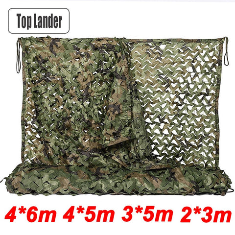 4x5m 2x3m Military Camouflage Net Camo Netting Army Nets Shade Mesh Hunting Garden Car Outdoor Camping Sun Shelter Tent