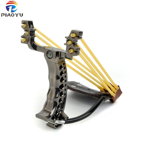Slingshot Hunting Catapult Folding Wrist Flat Rubber Band Powerful Outdoor Shooting Fishing Game