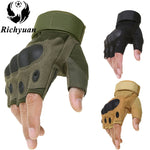 Outdoor Tactical Gloves Airsoft Sport Gloves Half Finger Type Military Men Combat Gloves Shooting Hunting Gloves