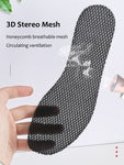 10PCS Deodorant Foot Insoles Bamboo Charcoal Insert Light Weight Mesh Breathable Shoe Pad Insert Suction Perspiration Insole