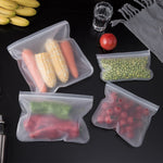 Silicone Food Storage Bag Reusable Stand Up Zip Shut Bag Leakproof Containers Fresh Bag Food Storage Bag Fresh Wrap Ziplock Bag