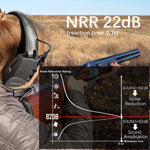 ZOHAN Electronic Shooting Ear Protection Sound Amplification Anti-noise Earmuffs Professional Hunting Ear Defender Outdoor Sport