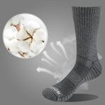 Men's Socks 5Pairs/Pack Performance Moisture Wicking Cotton Heavy Cushion Crew Sports Athletic Hiking Socks Siz