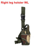 Drop Left/Right Leg Gun Holster Gun Bag For GLOCK 17/M9/P226/CZ 75 Revolver Leg Adjustable Airsoft Pistol Gun Case For Hunting