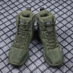 Tactical Military Combat Boots Men Genuine Leather US Army Hunting Trekking Camping Mountaineering Winter Work Shoes Bot JKPUDUN