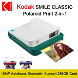 Original Kodak SMILE Classic Polaroid Photo Printing 2 In 1 Zink One-time Imaging Retro Camera Instant Cameras Bluetooth 16MP