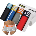 4Pcs Lot Men Boxer Underwear Cotton Soft Cueca Male Panties Sexy Slip Cueca Man Undrewear Camouflage Male Boxershorts  Men