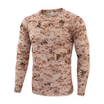 Summer Quick-drying Camouflage T-shirts Breathable Long-sleeved Military Clothes Outdoor Hunting Hiking Camping Climbing Shirts