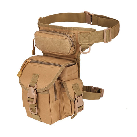 Tactical Molle Drop Leg Bag Waterproof Men Military Waist Pack Outdoor Wargame Army EDC Fanny Pack Hunting Cycling Accessories