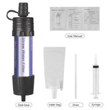 Water Filter System Outdoor Emergency Survival Water Purifier Straw Camping Hiking Safety Drinking Water Filtration Portable
