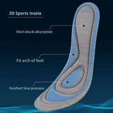 4D Memory Foam Orthopedic Insoles For Shoes Nano Antibacterial Deodorization Sweat Absorption Insert Sport Shoes Running Pads