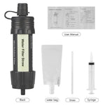 Water Filter System Outdoor Emergency Survival Water Purifier Straw Camping Hiking Safety Drinking Water Filtration Portable