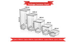 12 Pcs High Quality Storage Box Food Set Food Storage Container Kitchen Refrigerator Noodle Box Multigrain Storage Tank Transparent
